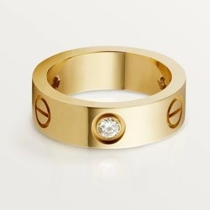 NEW Screw Ring 18k Gold Filled and CZ Stones